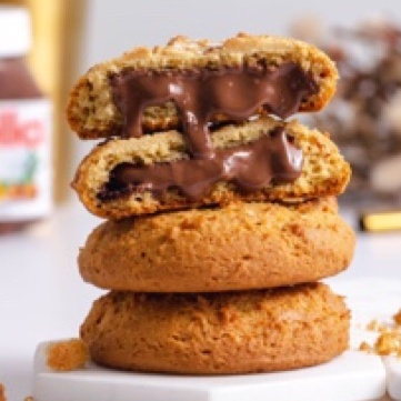 Nutella Sea Salt Cookies