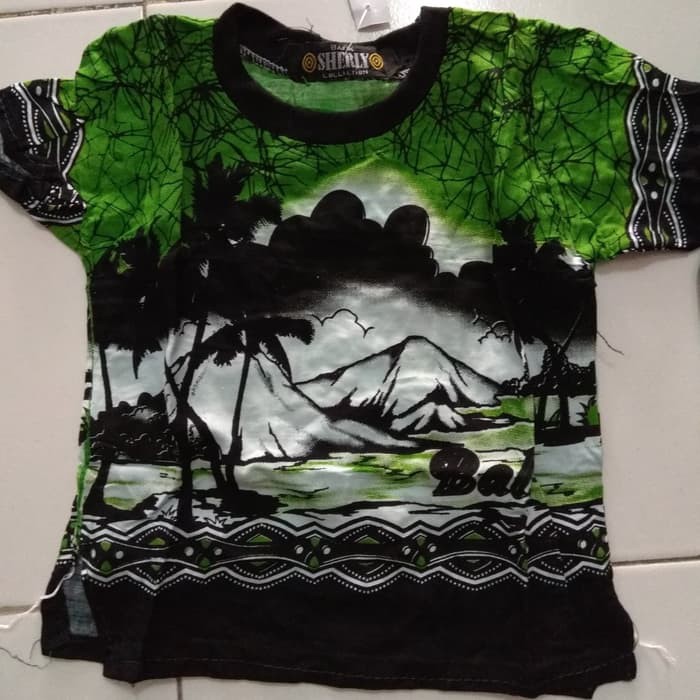 sovenir bali baju santai ANAK setelan batik sherly khas bali size 0