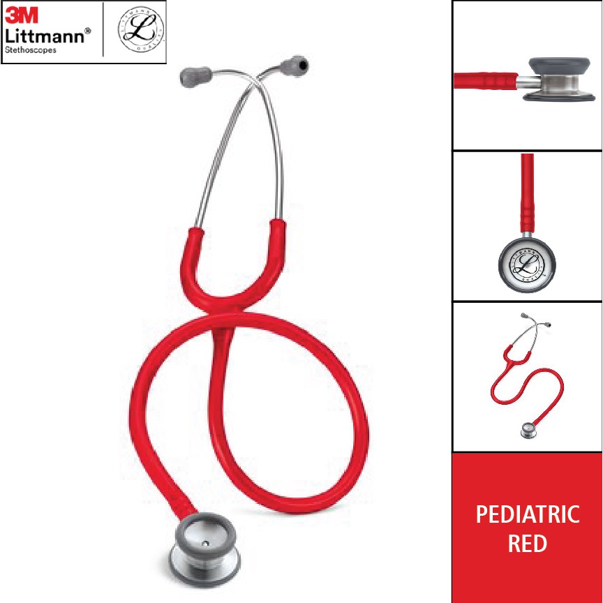 Stetoskop Littmann Pediatric / Anak Hitam / Merah / Rapsberry