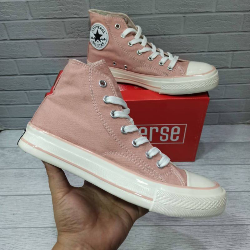 sepatu converse 70s high peach glossy sepatu converse original