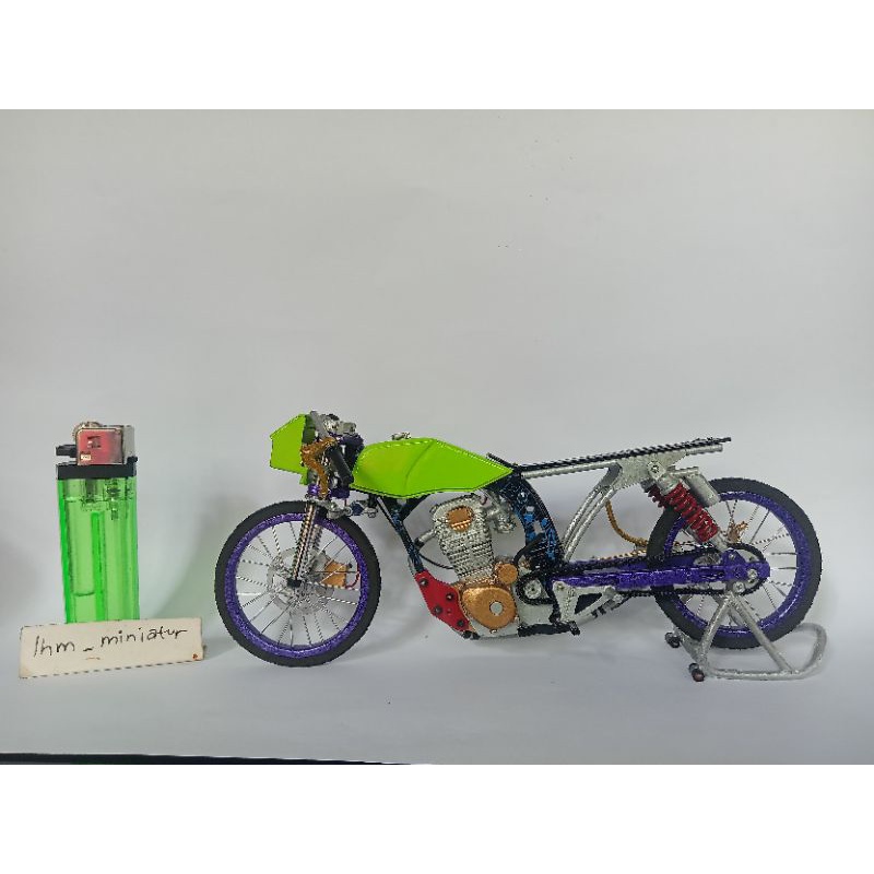 DETAIL MINIATUR MOTOR DRAG HEREX STYLE