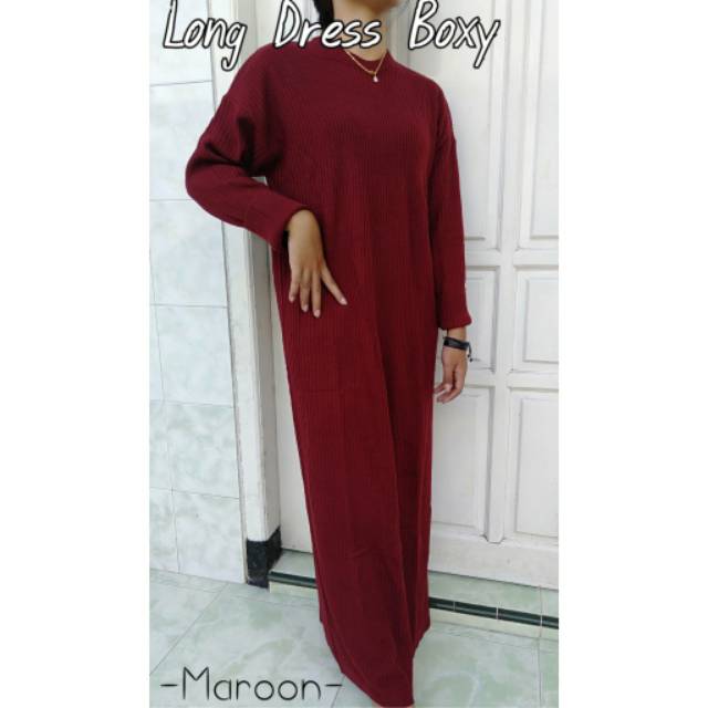 Long Dress Boxy Rajut | Medari Knit