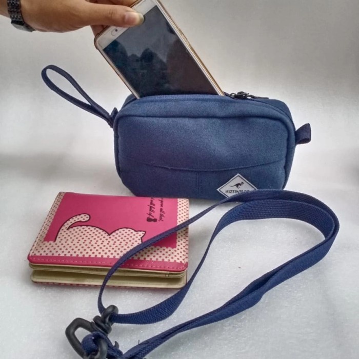 dompet hp wanita tas wanita multifungsi slempang teng_teng beauty case.dompet dan hp - Biru M7A5 TER