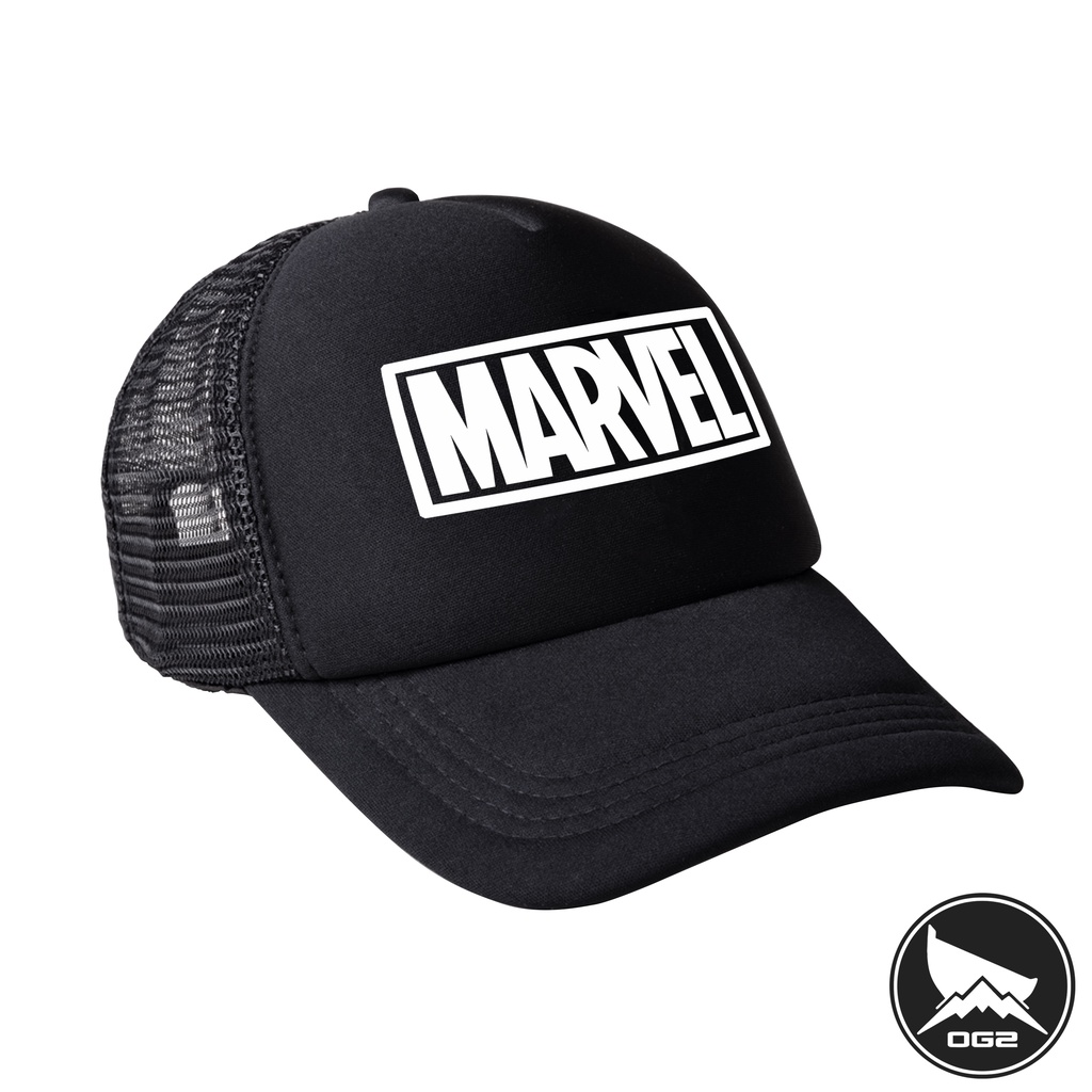 topi marvel logo ironman spiderman M015 topi pria wanita OG2
