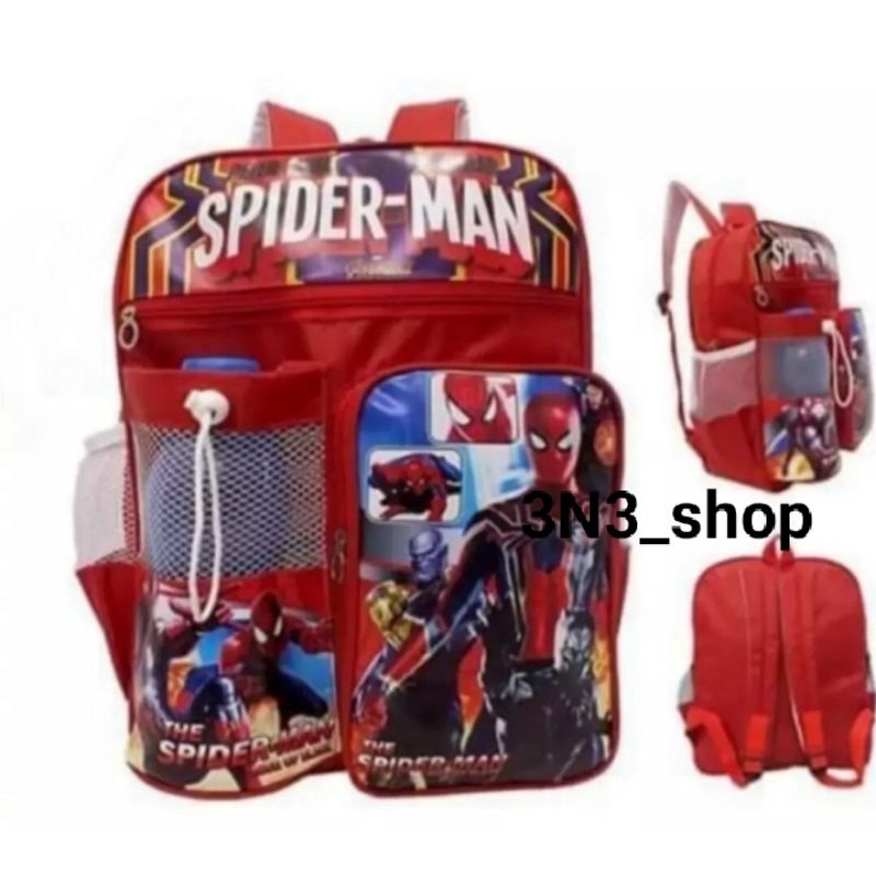 TAS RANSEL ANAK TK/SD SPIDERMAN BERHADIAH BOTOL