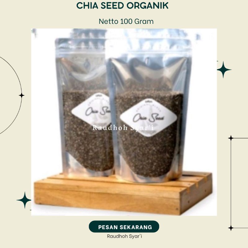 

CHIA SEED ORGANIK BERAT 100 GRAM / CHIASEED CHIAJOY PREMIUM