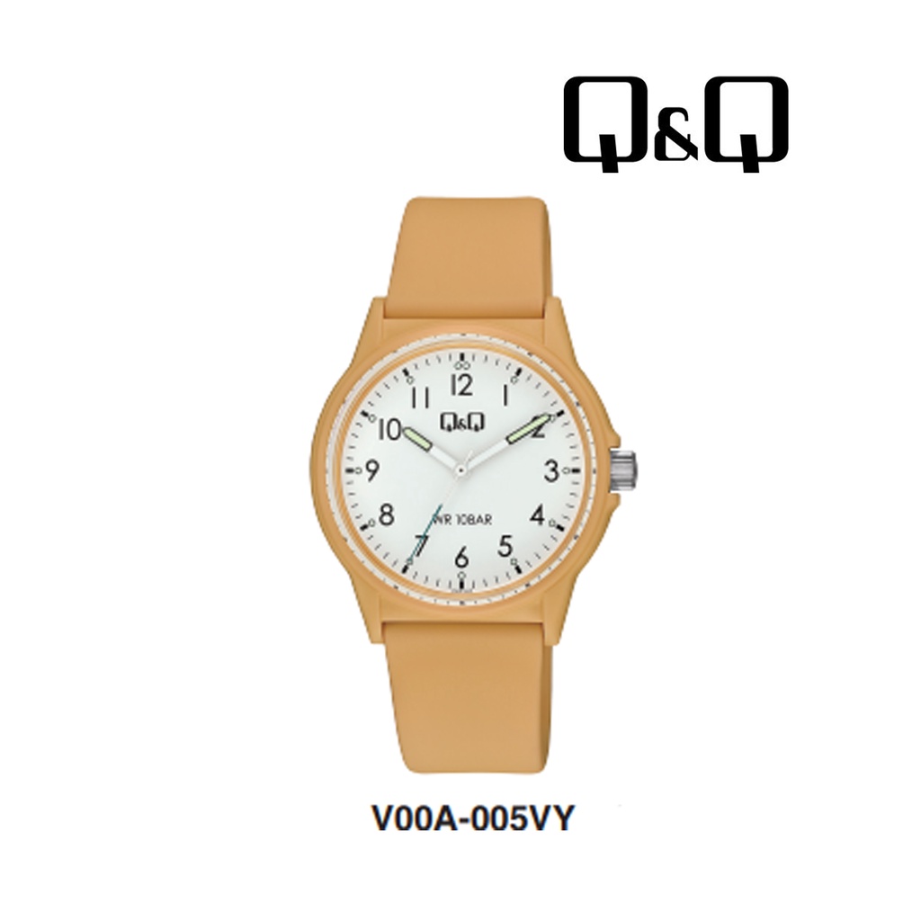 Jam Tangan Pria Sporty Casual Karet Rubber Analog Original Q&amp;Q QnQ QQ V00A Series