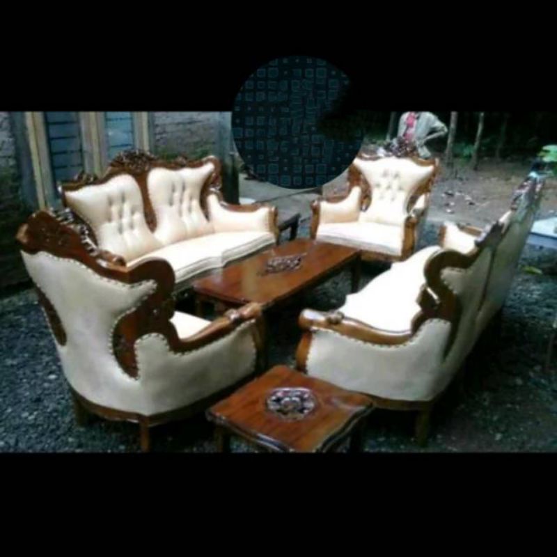Sofa tamu jati kursi tamu jati ganesha kayu jati perhutani