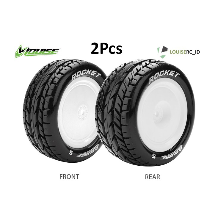 Louise 1/10 E-Rocket TIRE HEX 12MM 2pcs Buggy Kyosho L-T3186SWKF ban rc buggy bsd  wl toys 104001 10