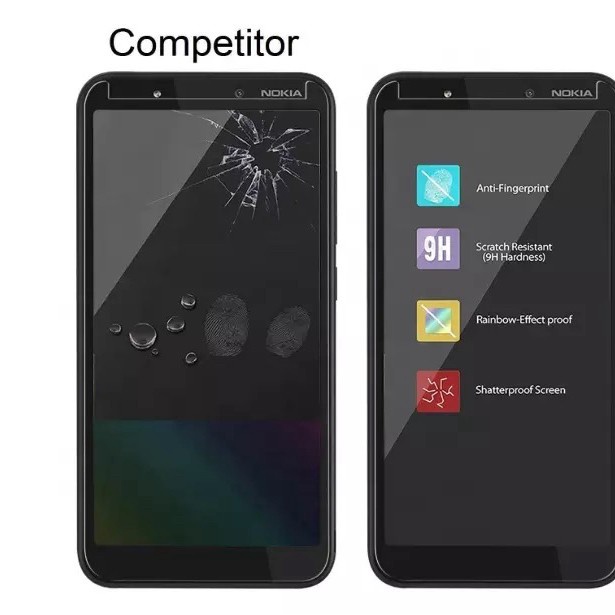 TEMPERED GLASS NOKIA C1 CLEAR ORIGINAL PREMIUM NOKIA C1