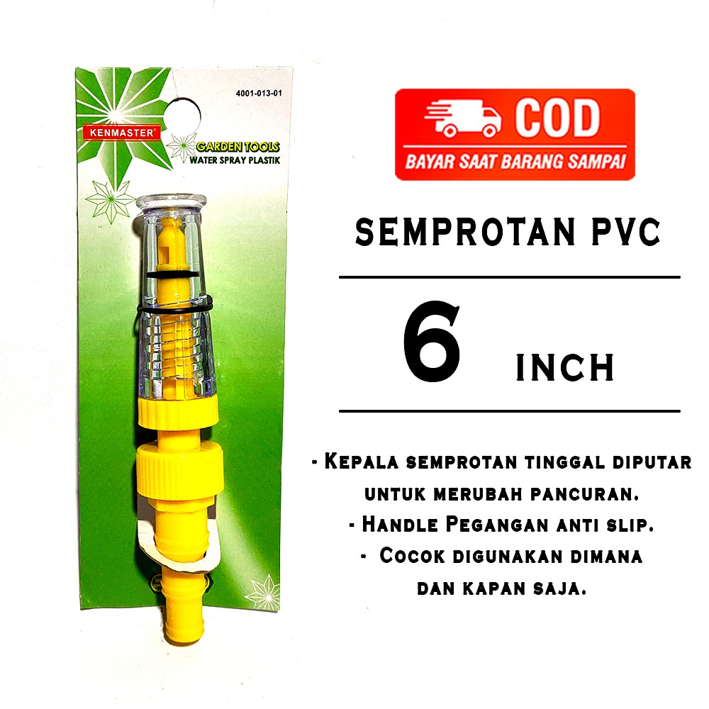 SEMPROTAN AIR LURUS PVC KENMASTER / SEMPROTAN TAMAN CUCI MOTOR / HOSE NOZZLE