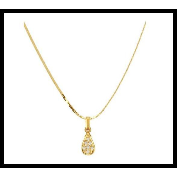 CUCI GUDANG 1901 JEWELRY KALUNG 258-26 (LAPIS EMAS)