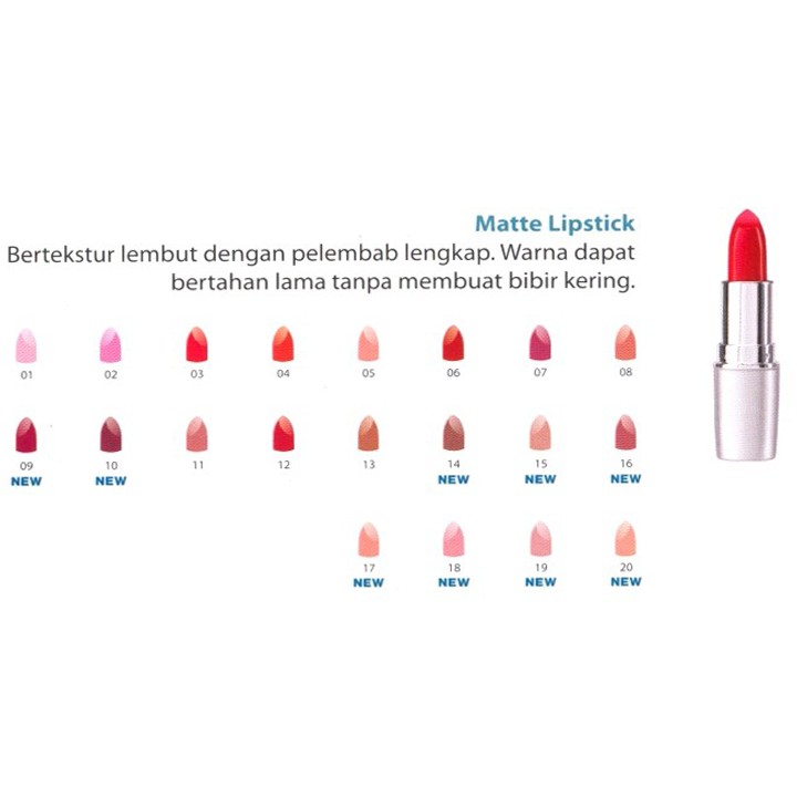 Wardah Exclusive Matte Lipstick (kemasan baru)