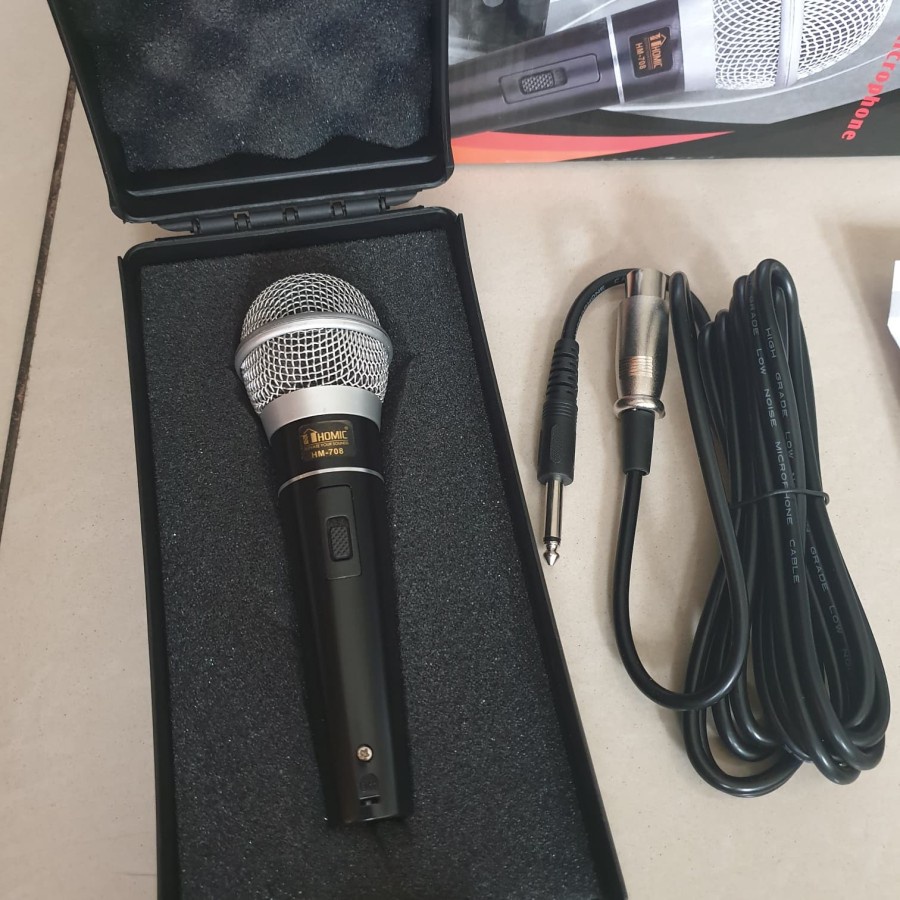 COD MIC PROFESSIONAL DYNAMIC MICROPHONE HOMIC HM-708 / MIC KARAOKE  HOMIC HM-708 / MIC SALON AKTIF / MIC MURAH