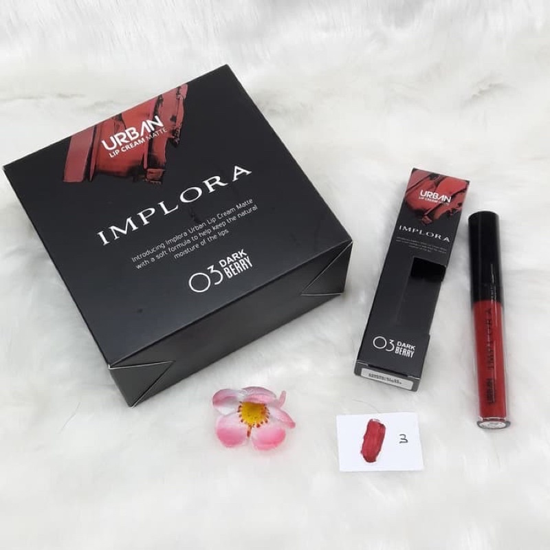 Implora Urban Lip Cream Matte / 12 Warna  / Original BPOM Resmi