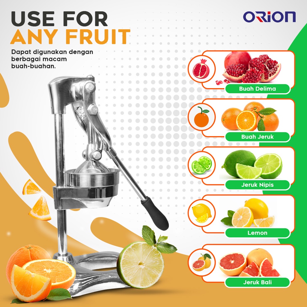 Orange Juicer/ Alat Peras/ Press Jeruk - Orion MJ1458