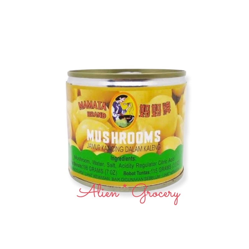 Jamur Kancing Mushroom Moko Kaleng Kecil 200gr