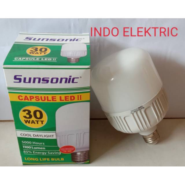 LAMPU LED KAPSUL JUMBO 30 WATT CAPSULE TERANG HEMAT