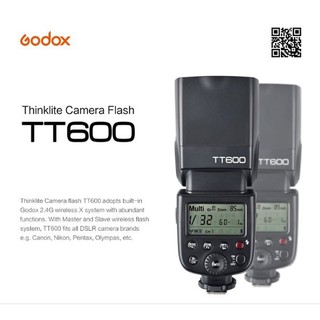 Flash Godox TT 600 For Canon-Nikon-Fujifilm-Olympus