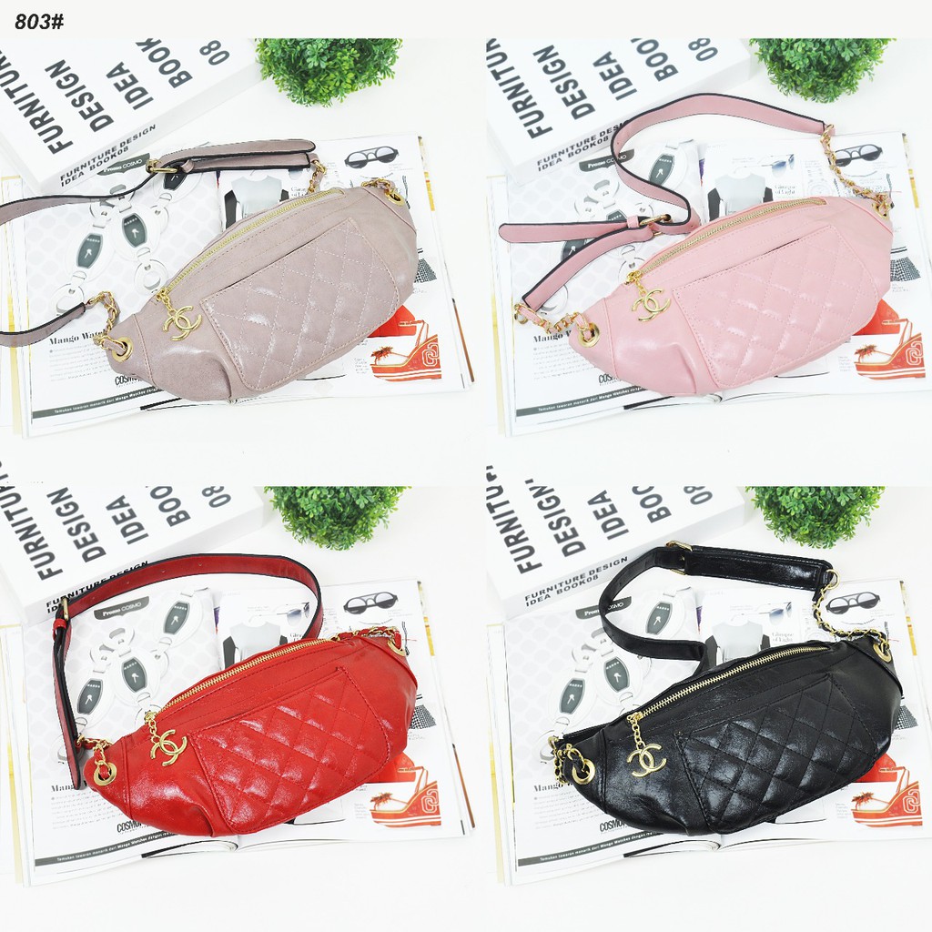 WAISTBAG TAS CHANEL  803 LAV TAS IMPORT TAS MURAH BATAM TAS BATAM TAS FASHION WANITA