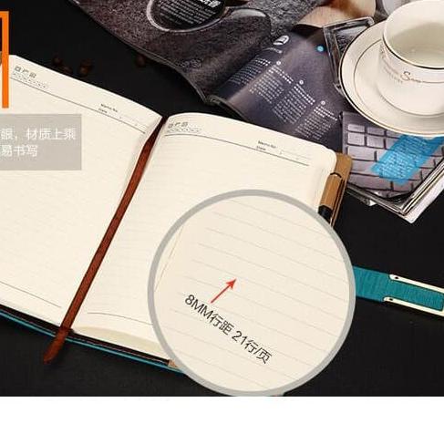 

♚ Buku Catatan Kerja Bisnis Cover Kulit Agenda Notes Binder ۩