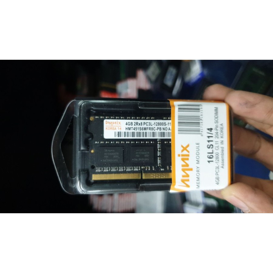 RAM SODIMM DDR3 4GB PC3L 12800 HYNIX