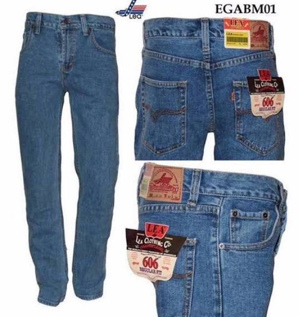 CELANA JEANS PRIA LEA STANDAR REGULER PREMIUM 28 sampai 38 bisa COD