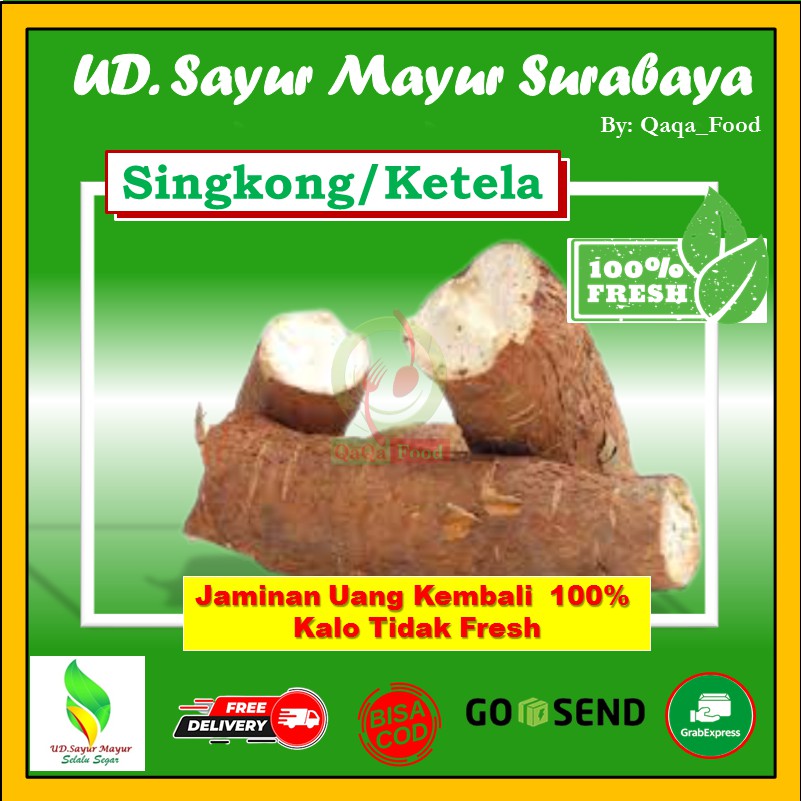 

SINGKONG POHONG UBI KAYU 1000 Gram - UD106