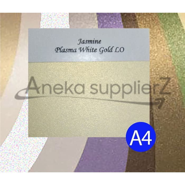 Kertas Karton Jasmine Tebal - A4 (Emas Putih/White Gold )