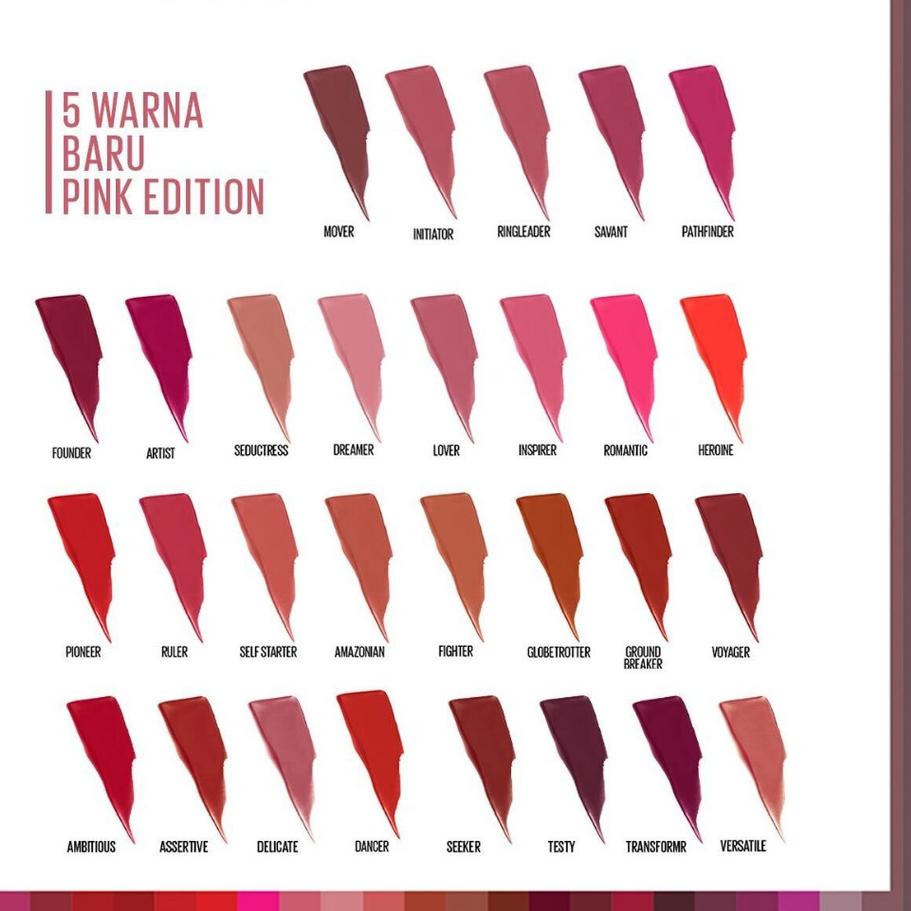 ➶ (Warna Terbaru) Maybelline Superstay Matte Ink ( Album 1) ☼