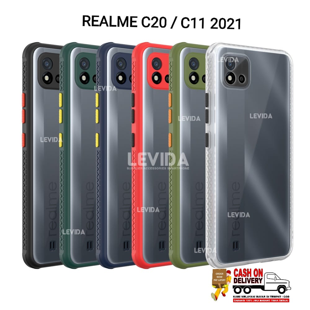 Realme C20 Realme C11 2021 Case Michelin Crystal case Shockproof Miqilin Case Realme C20 Realme C11 2021 LEVIDA