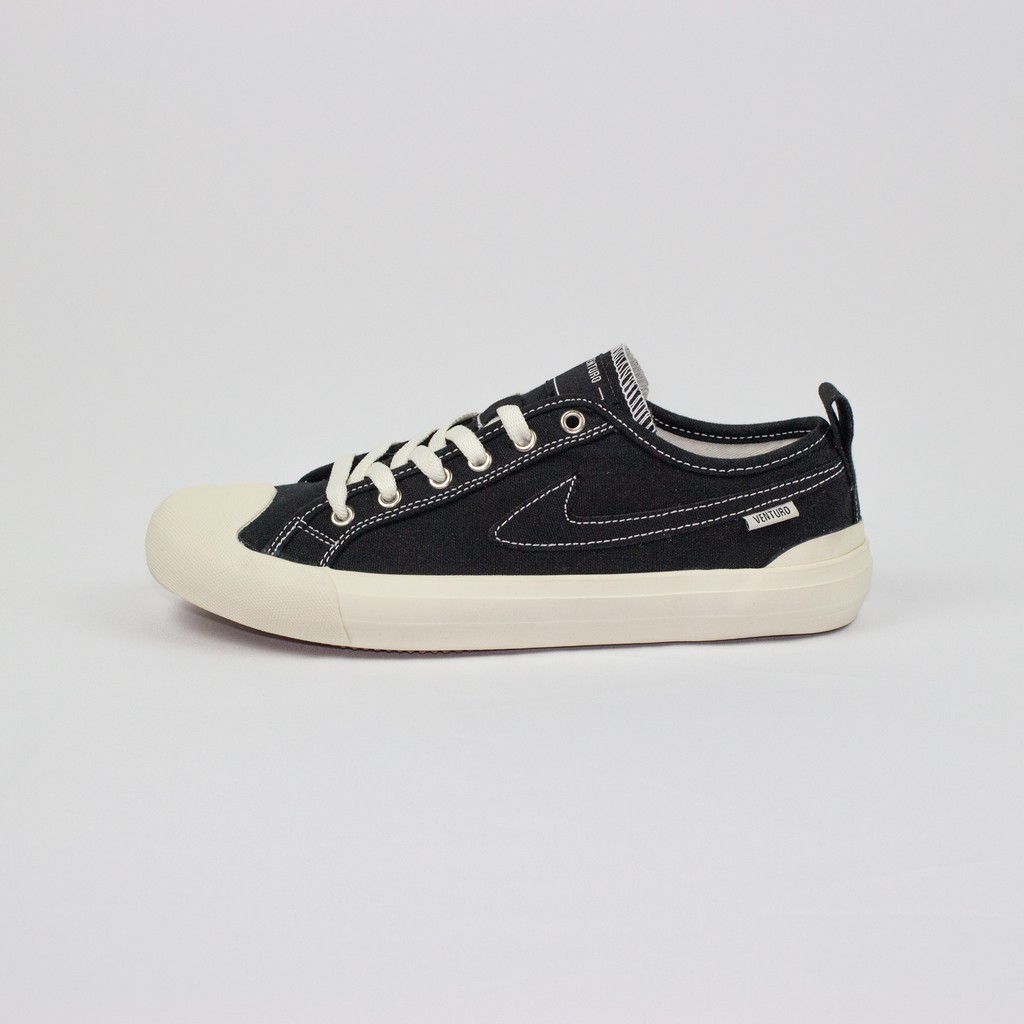 Sepatu Sneakers Venturo Retro Low Black Natural