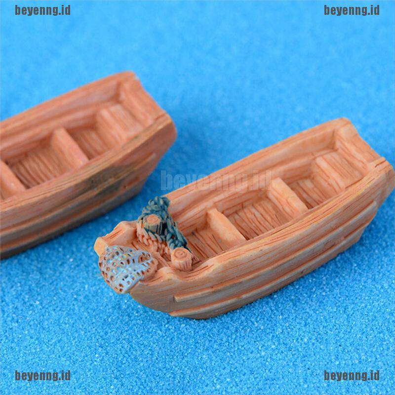 Bey Miniatur Perahu Pancing Untuk Dekorasi Taman Perirumah DIY