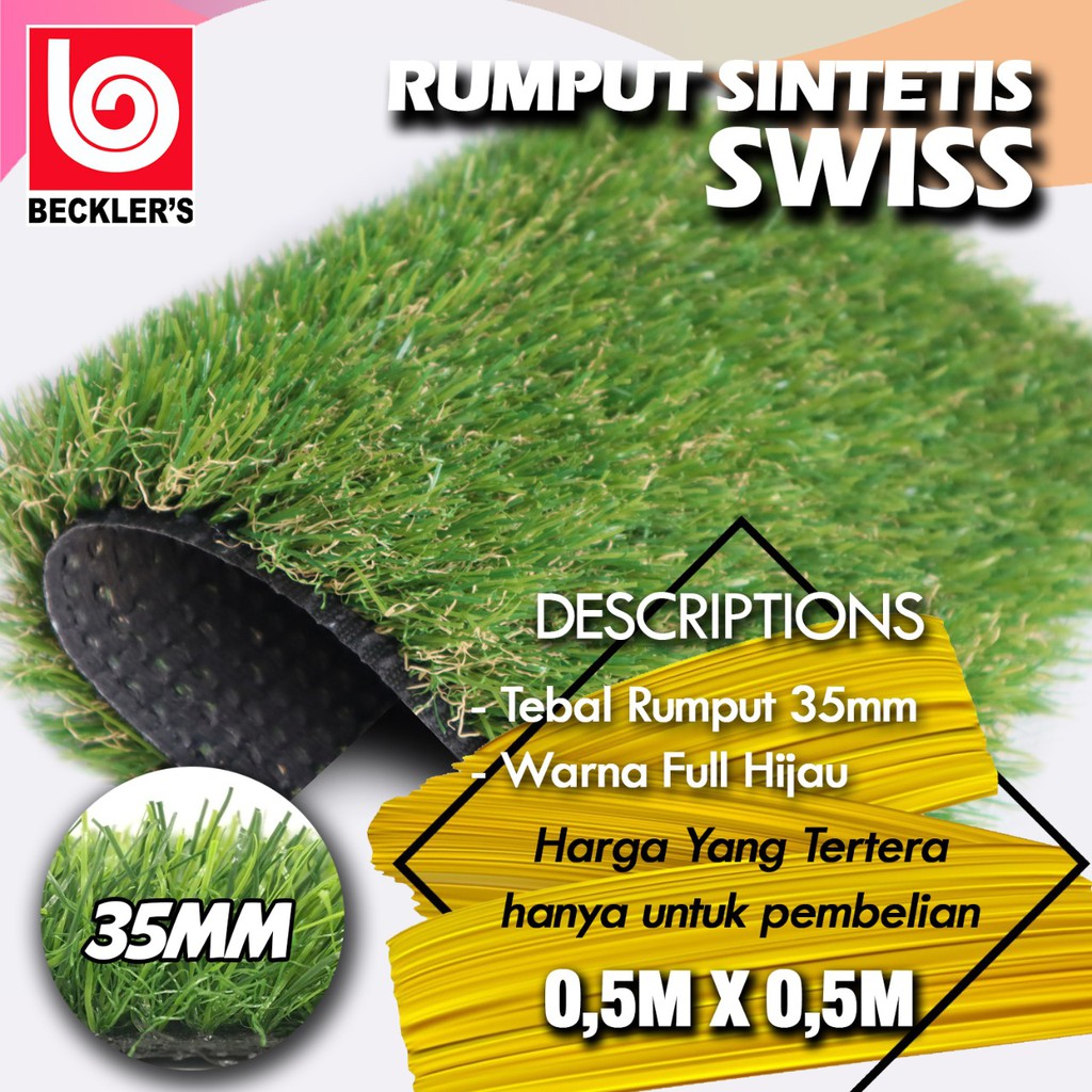 35mm rumput sintetis swiss 0.5X0.5M