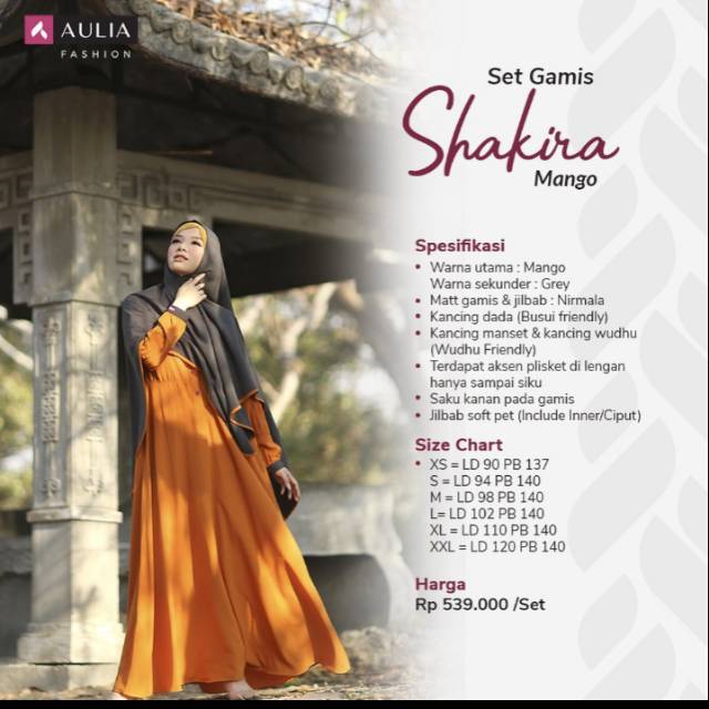 Shakira Mango Aulia Fashion