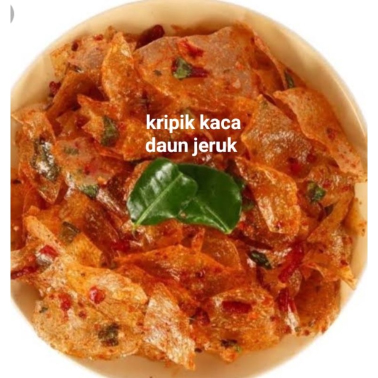 

kripik kaca (kripca) pedas daun jeruk 250gram