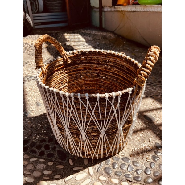 KERANJANG BANANA ROUND BASKET MACRAME