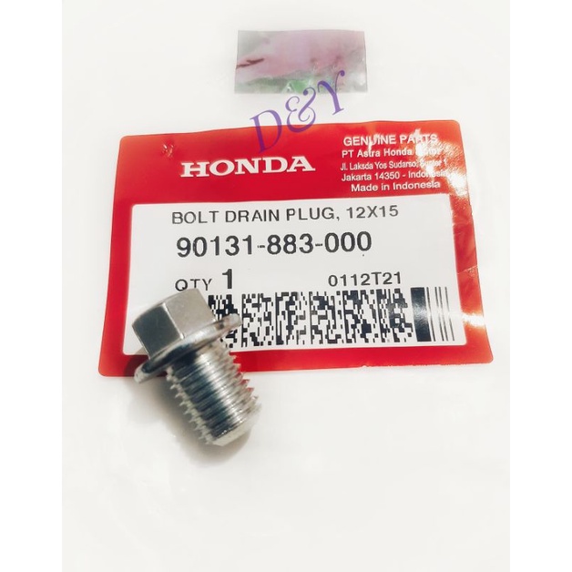 BAUT TUTUP OLI BAWAH VARIO,  BEAT, CBR, GENIO, PCX ,SCOOPY  ORI AHM 90131883000