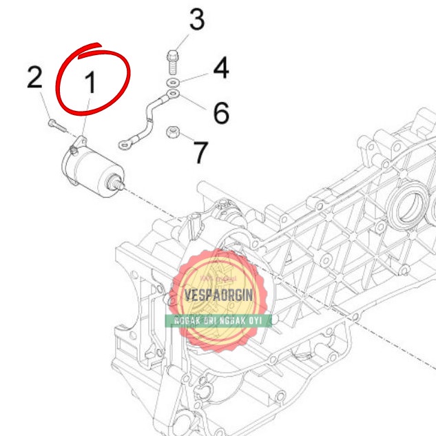 DINAMO STARTER VESPA 2V