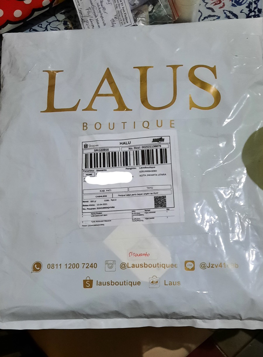 Tunik Aruna-seri Macaron(hanya Atasan)