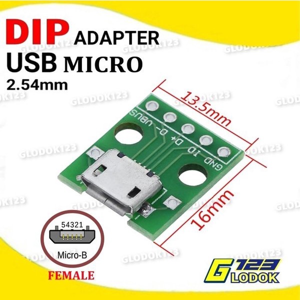 DIP Adapter USB Micro Mini Female Male Converter PCB 2.54mm Type A B C.