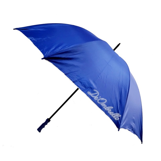 (100)Payung Golf JUMBO Polos Dalam Silver Anti UV Premium Quality Ujung Besi