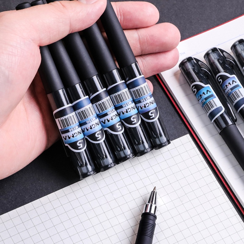 Pulpen Gel Tinta Hitam Mini Portable 0.5mm Untuk Tanda Tangan Sekolah / Kantor