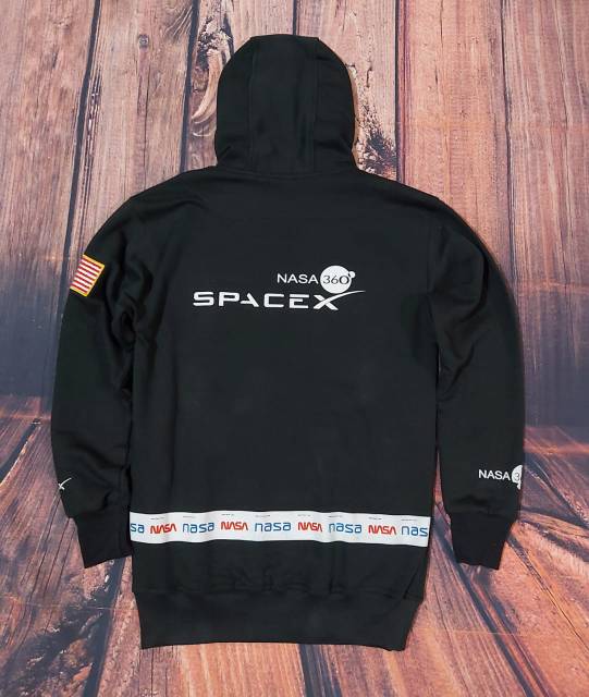 (COD/BAYAR DI TEMPAT) Jaket hoodie nasa 360 SPACE X / hoddie h&amp;m full tag / jaket nasa terbaru