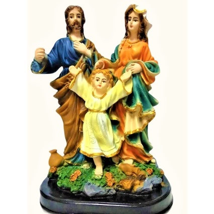 Patung Rohani Katolik/Patung Keluarga Kudus Itali 20/KK004/Italy Holy Family Fiber Religius Statue/C