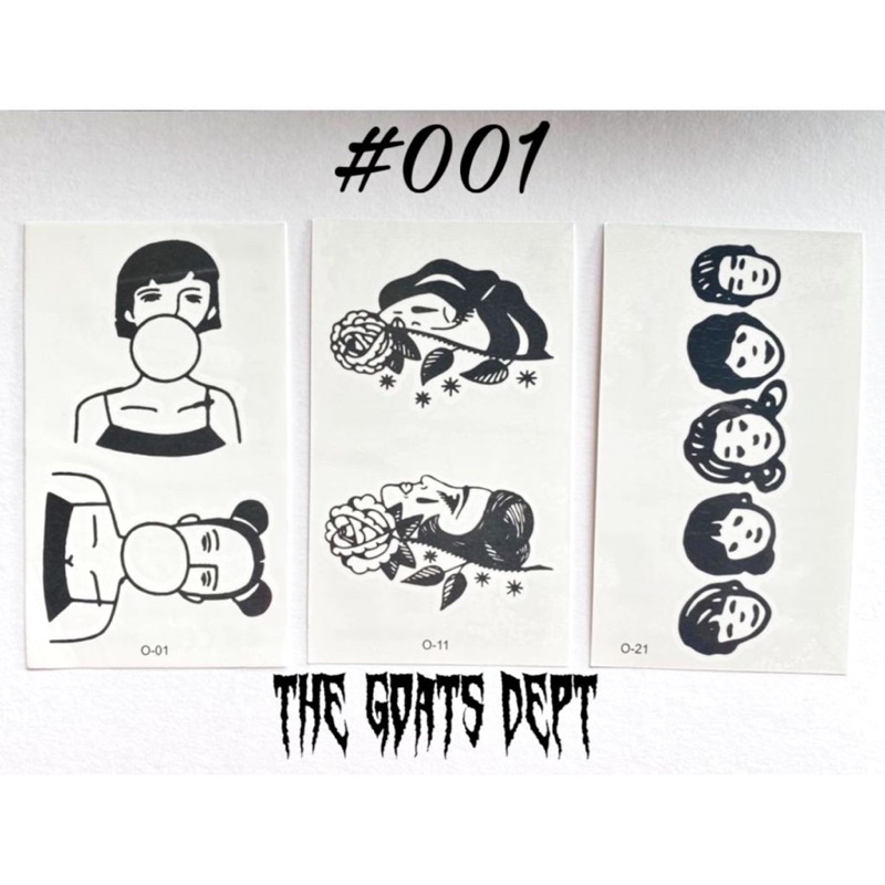 The Goats Dept - Black Tattoo Temporary Original / tgd154 Tatto Temporer Viral Hits Tiktok tahan min