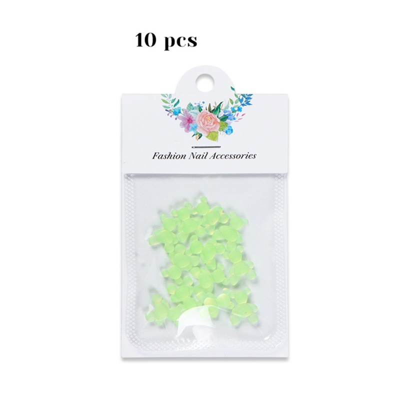 Siy Manikmanik Resin Bentuk Gummy Bear Warnawarni Untuk Aksesoris Perhiasan DIY