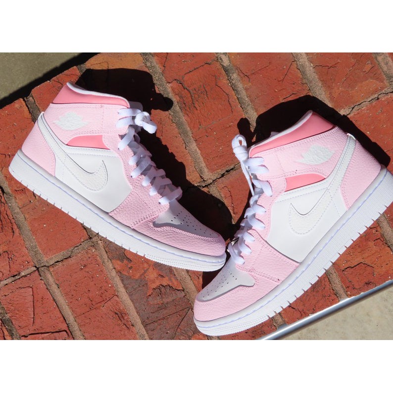 SEPATU SNEAKERS JORDAN PEREMPUAN/WANITA PREMIUM PEACH RETRO GRADE ORIGINAL