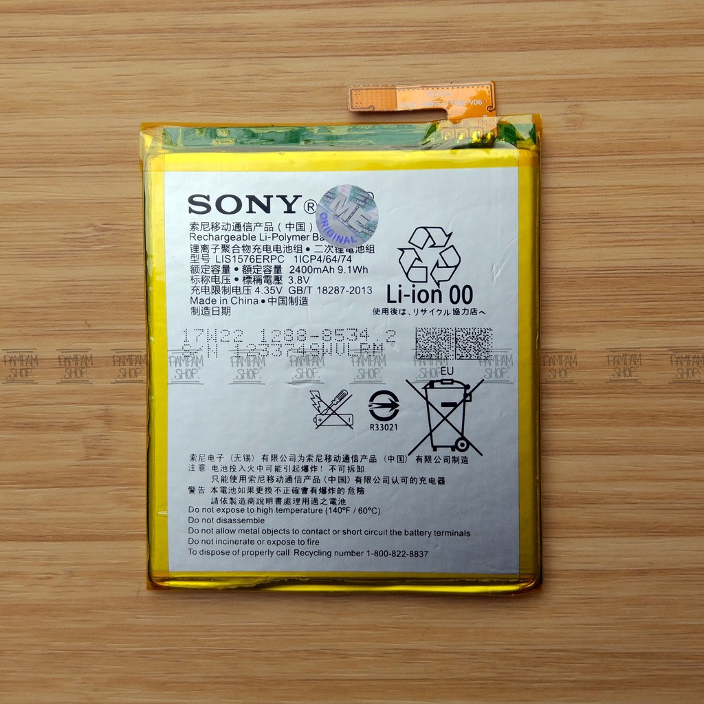 Baterai Sony Xperia M4 Aqua LIS1576ERPC Batrai Battery Batre HP LIS1576 ERPC