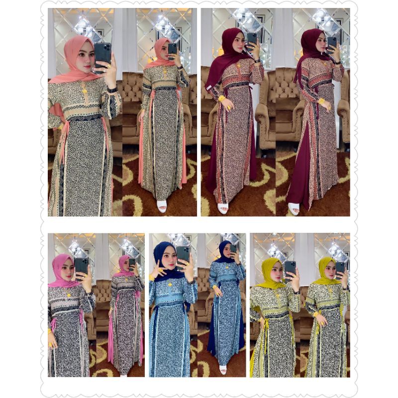 DEOLINDA By HanasangkaDress Set Pashmina by Irna Gallery